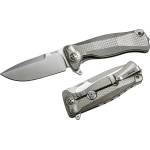 lionSTEEL sr11 g / Удобно джобно ножче с твърда титаниева рамка и здрава титаниева дръжка - сиво (lion0168)
