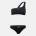 OFF WHITE Women's One Piece Swimsuit - Black White