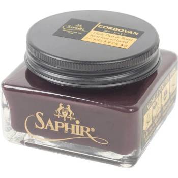 Saphir Крем за обувки от кордован Saphir Pommadier - черен (75 мл) - Burgundy Кожени обувки