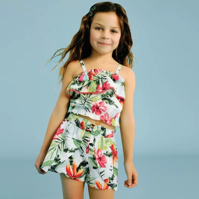 Mayoral Къс панталон палми аква за мини момиче Майорал