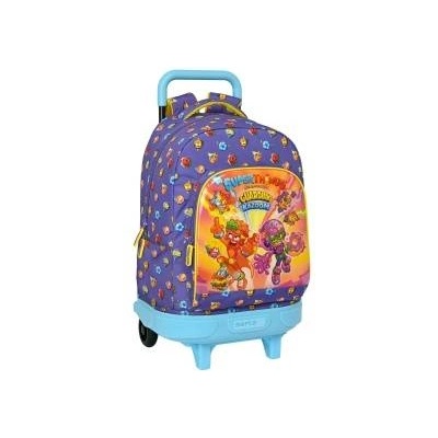 Magic Box Toys Училищна чанта с колелца SuperThings Guardians of Kazoom Лилав Жълт (33 x 45 x 22 cm)