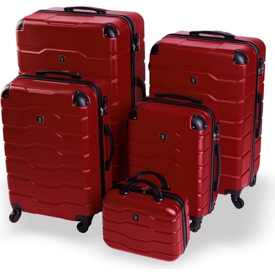 BERTOO Firenze červený set 5v1 142l, 97l, 63l, 31l, 14l