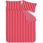 Sassy B Червено/розово двойно 3 части спално бельо 200x200 cm Stripe Tease - Sassy B (BD/55502/R/DQS/RE)
