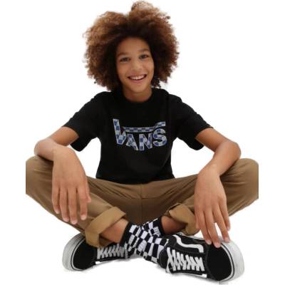 VANS BY CLASSIC LOGO FILL BOYS BLACK TRUE BLUE Černá