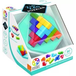 SmartGames Зигзаг Пъзлер - игра за логически умения на унгарски език (19335-182)