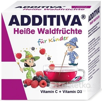 Additiva Horúci dúšok Lesné plody Vitamín C + D3 10 vrecúšok