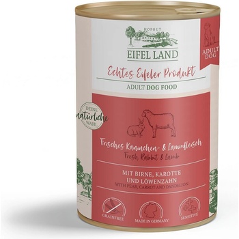 Eifel Land - Супер премиум консервирана храна за кучета с агнешко и заешко месо, 400 гр