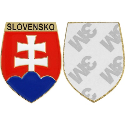 Kovový samolepiaci odznak Slovensko 40mm