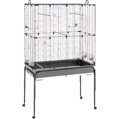 Ferplast Голяма клетка за птици Ferplast PLANETA черна - 99, 5 x 53 x 171, 5 см