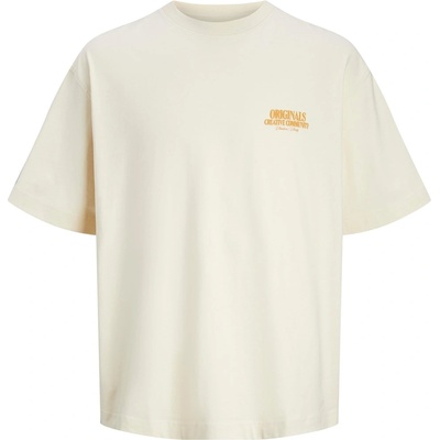Jack and Jones Тениска Jack and Jones Men's Bury Regular Fit T-Shirt - Antique White