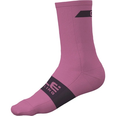 Alé Cycling letné cyklistické ponožky Accessori Follow Me rúžové