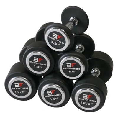 Bauer Fitness Sada jednoručních pogumovaných činek 2,5 - 40 kg