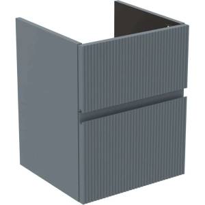 Ideal Standard Finesse - Шкафче за умивалник, 43x40x54 см, 2 чекмеджета, Ribbed Matt ashblue E3405UQ (E3405UQ)