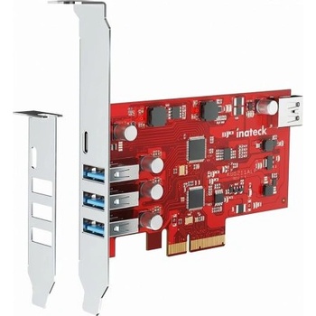 inateck PCIe Kart USB 3.2 G2 2 USB C 6 USB A Ports 16 Gbps (KU8212_BLACK)