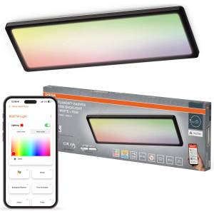 OSRAM - LED RGBW димируемо таванно осветително тяло за баня SMART+ PLANON LED/30W/230V Wi-Fi IP54 черно (P228279)