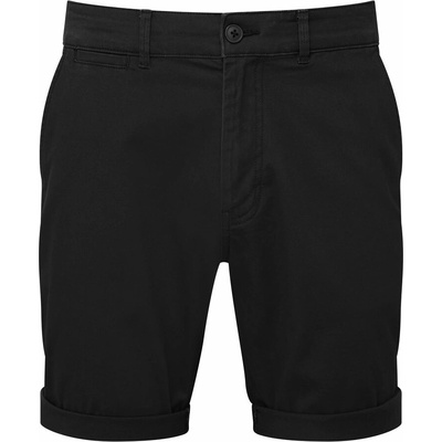 Asquith & Fox pánske šortky chino Čierna