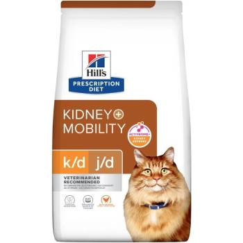 Hill's HILL'S PD K/D Kidney + Mobility гранули за котки, пилешко, 3kg