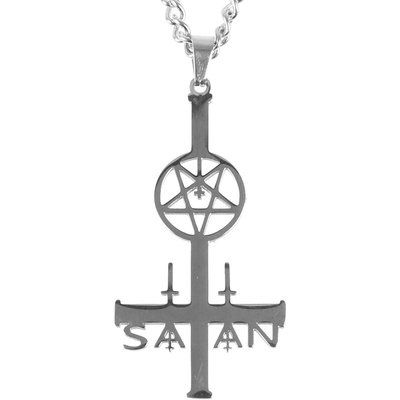 FALON чокър Satan Cross Stal - PSY1089