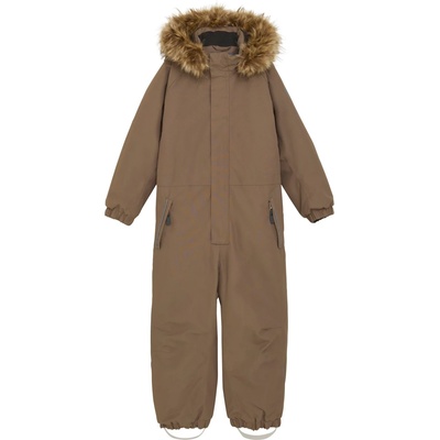 Color Kids Детска грейка Color Kids Kid's Coverall with Fake Fur Overall - Fossil - размер 116 (EU) (702-4527-0215)