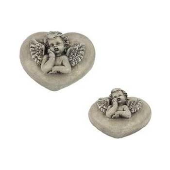 Dekorácia srdce s Anjelom X3458