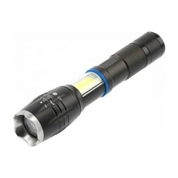 GTV Battery Operated LED Flashlight 1xAAA, 8W, 800lm, 6400K, 500m, IP44, Black