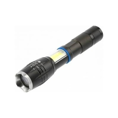 GTV Battery Operated LED Flashlight 1xAAA, 8W, 800lm, 6400K, 500m, IP44, Black