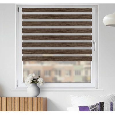 FOA Roleta Deň a noc, STANDARD, Prírodný eben, AA 109n 30 x 150 cm