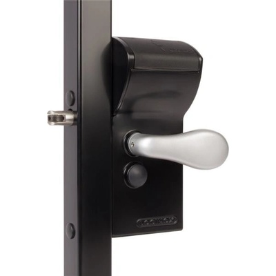 LOCINOX FREE VINCI 9005 - komplet zámkovej krabice s kódovým zámkom a funkciou free exit, pre profil 30 až 50 mm, čierny LFKQ3030X1L_9005