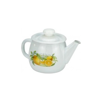 Image 1 of Horecano - Емайлиран чайник 1л "ЛИМОН" Н-(I2707/2whtLem) (0129491)
