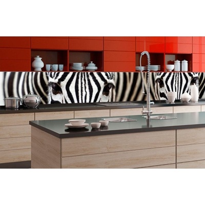 Dimex KI-350-016 Samolepicí fototapeta do kuchyně Zebra rozměry 350 x 60 cm