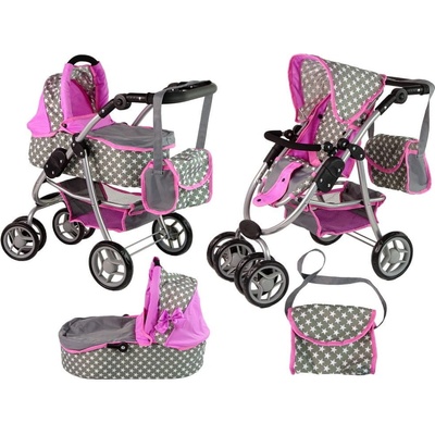 shumee 2v1 Gondola Bag Pink Stars