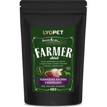 Lyopet Farmer Adult kachna s křepelkou bezobilné 0,4 kg