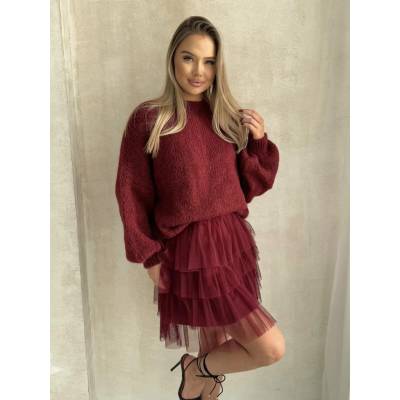 Edoti Women's skirt GL tmavočervená