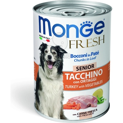 Monge Fresh Senior Turkey & Pasta & Vegetables 400 g