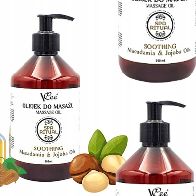 VCee Spa Ritual Zklidňující olej z makadamie a jojoby 500 ml masážní olej