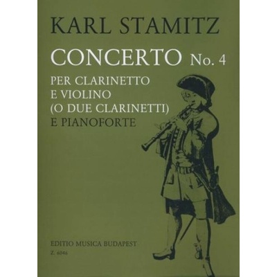 Editio Musica Budapest Concerto No. 4 per clarinetto e violino o due clarinetti soli