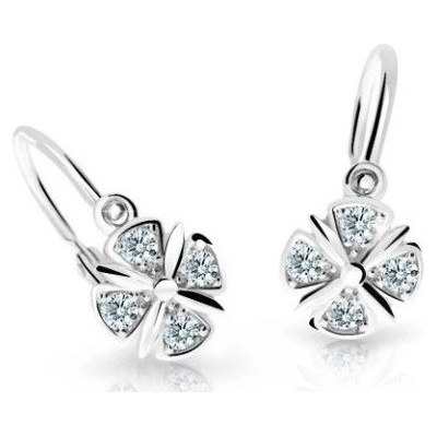 Cutie Diamonds dětské náušnice z bílého zlata s diamanty C2245-10-10-X-2-D