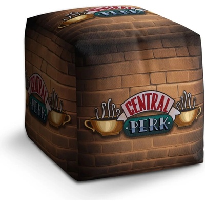 Sablio Taburet Cube Seriál Priatelia CENTRAL PERK Tehly: 40x40x40 cm