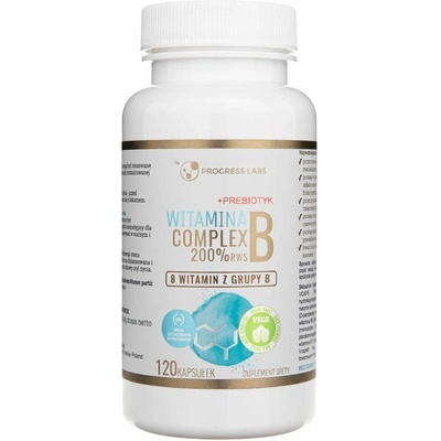 Progress Labs Vitamín B komplex 200% 120 kapsúl