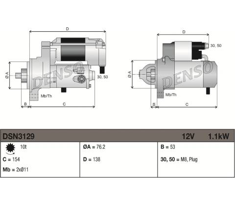 Startér DENSO DSN3129