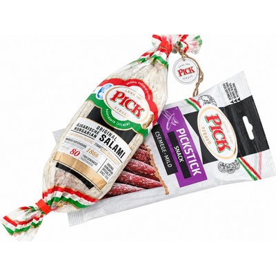 Pick pravý maďarský uherský salám + salámové snacky 310 g – Zboží Dáma