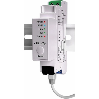 Elektromer 1F na DIN lištu SHELLY PRE EM-50 Wi-Fi