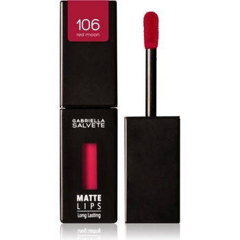 Gabriella Salvete Matte Lips дълготрайно течно червило с матиращ ефект цвят 106 Red Moon 4, 5ml