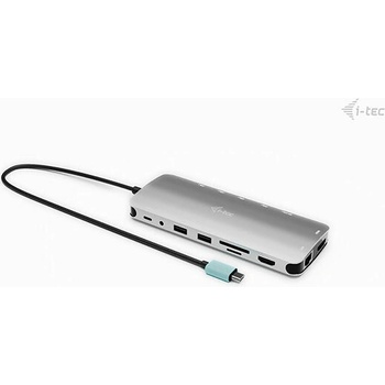 i-Tec USB-C Metal Nano 3x Display Dock, 2x HDMI 1x USB-C video with Power Delivery 140W + i-tec Universal Charger 140 W C31NANOTRIPLED140
