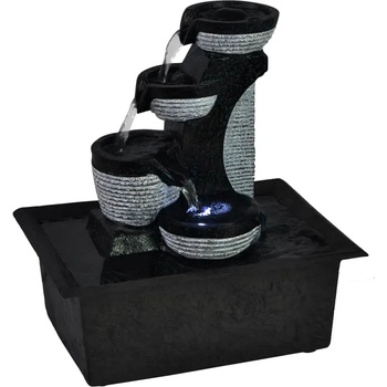 Image 1 of vidaXL Вътрешен фонтан с LED светлина, полирезин (242352)