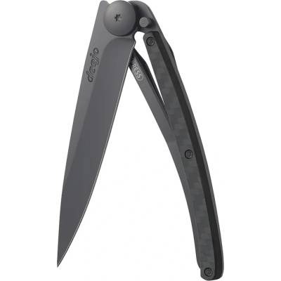Deejo 1GC001 COMPOSITE BLACK Ultraľahký so rúčkou z karbónu a čepeľou s čiernym titánom