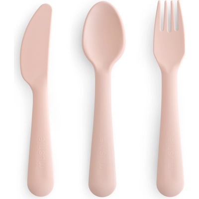 Mushie Set příborů Cutlery Blush 3 ks