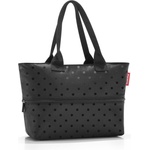 Reisenthel Чанта Shopper e1 на точки, черна (RJ7075)