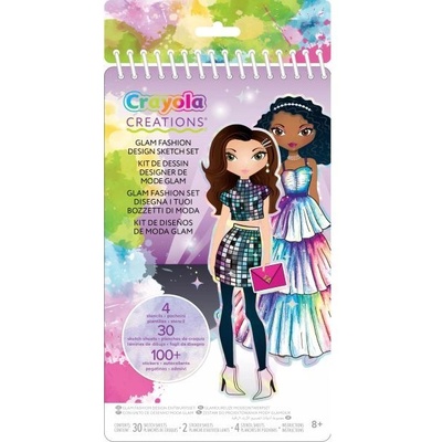 Crayola Creations: Glam комплект за моден дизайн със стикери (04-1273)