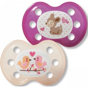Baby-Nova Baby Nova Силиконова залъгалка, размер 2, за момиче (24240) - ozone